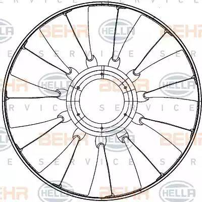 HELLA 8MV 376 907-241 - Girante, Raffreddamento motore www.autoricambi360.it