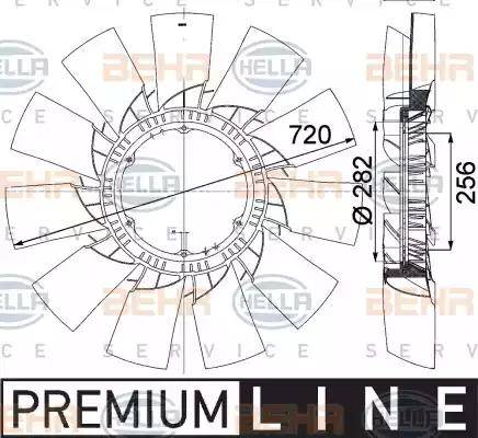 HELLA 8MV 376 757-491 - Girante, Raffreddamento motore www.autoricambi360.it