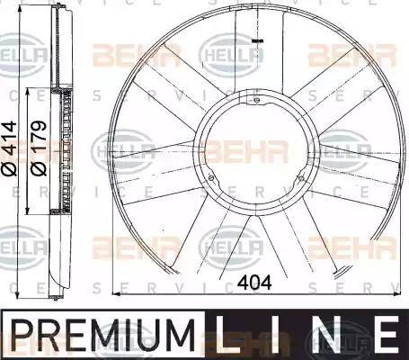 HELLA 8MV 376 757-481 - Girante, Raffreddamento motore www.autoricambi360.it