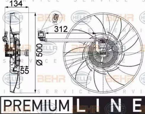 HELLA 8MV 376 757-301 - Ventola, Raffreddamento motore www.autoricambi360.it