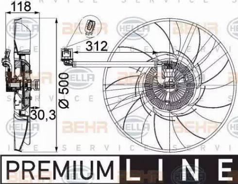 HELLA 8MV 376 757-311 - Ventola, Raffreddamento motore www.autoricambi360.it