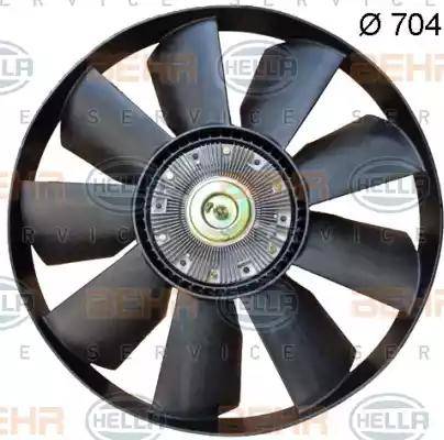 HELLA 8MV 376 702-061 - Ventola, Raffreddamento motore www.autoricambi360.it