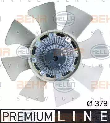 HELLA 8MV 376 734-301 - Ventola, Raffreddamento motore www.autoricambi360.it