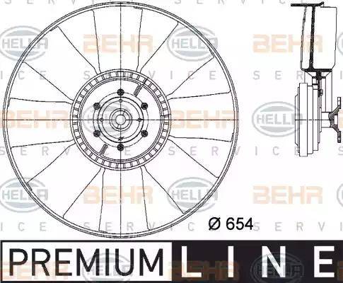 HELLA 8MV 376 731-381 - Ventola, Raffreddamento motore www.autoricambi360.it