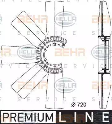 HELLA 8MV 376 733-091 - Girante, Raffreddamento motore www.autoricambi360.it