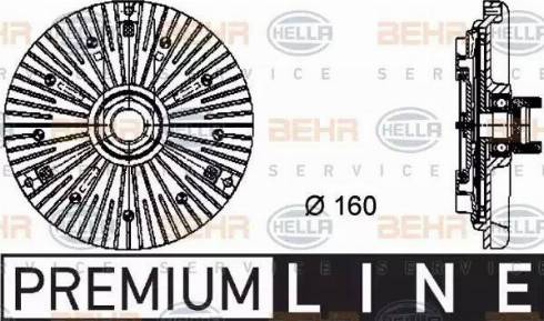 HELLA 8MV 376 733-001 - Giunto di collegamento, Ventilatore radiatore www.autoricambi360.it