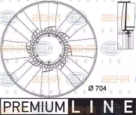 HELLA 8MV 376 733-251 - Girante, Raffreddamento motore www.autoricambi360.it