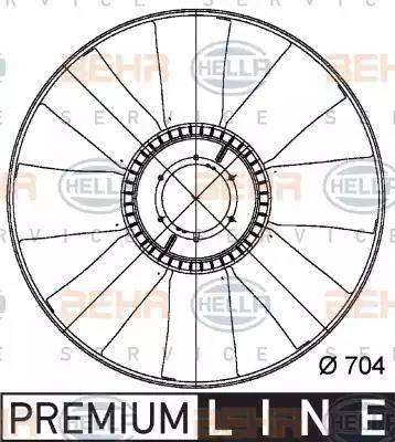HELLA 8MV 376 728-771 - Girante, Raffreddamento motore www.autoricambi360.it