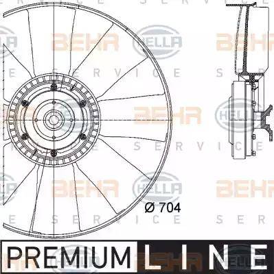 HELLA 8MV 376 727-141 - Ventola, Raffreddamento motore www.autoricambi360.it