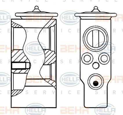 HELLA 8UW 351 200-514 - Valvola ad espansione, Climatizzatore www.autoricambi360.it