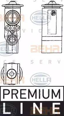 HELLA 8UW 351 239-071 - Valvola ad espansione, Climatizzatore www.autoricambi360.it