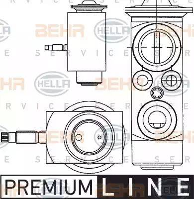 HELLA 8UW 351 234-401 - Valvola ad espansione, Climatizzatore www.autoricambi360.it