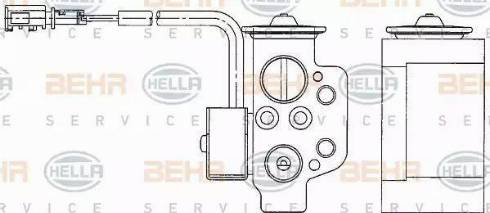 HELLA 8UW 351 234-611 - Valvola ad espansione, Climatizzatore www.autoricambi360.it