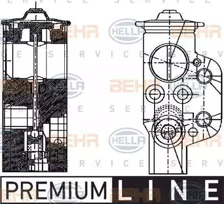 HELLA 8UW 351 234-161 - Valvola ad espansione, Climatizzatore www.autoricambi360.it