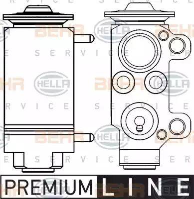 HELLA 8UW 351 234-131 - Valvola ad espansione, Climatizzatore www.autoricambi360.it