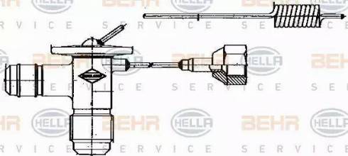 HELLA 8UW 351 235-001 - Valvola ad espansione, Climatizzatore www.autoricambi360.it