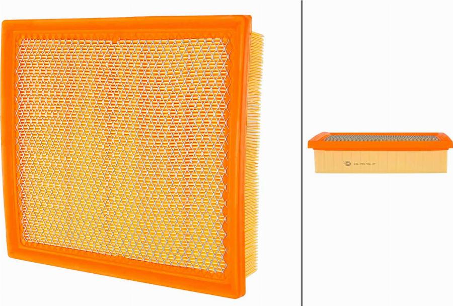 HELLA 8ZA 358 320-071 - Filtro aria www.autoricambi360.it