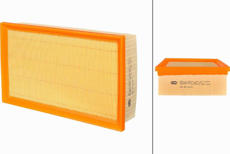 HELLA 8ZA 358 321-971 - Filtro aria www.autoricambi360.it