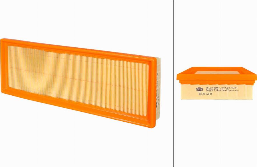 HELLA 8ZA 358 321-441 - Filtro aria www.autoricambi360.it