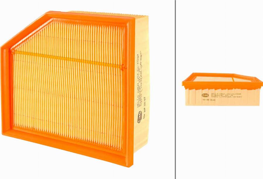 HELLA 8ZA 358 321-031 - Filtro aria www.autoricambi360.it
