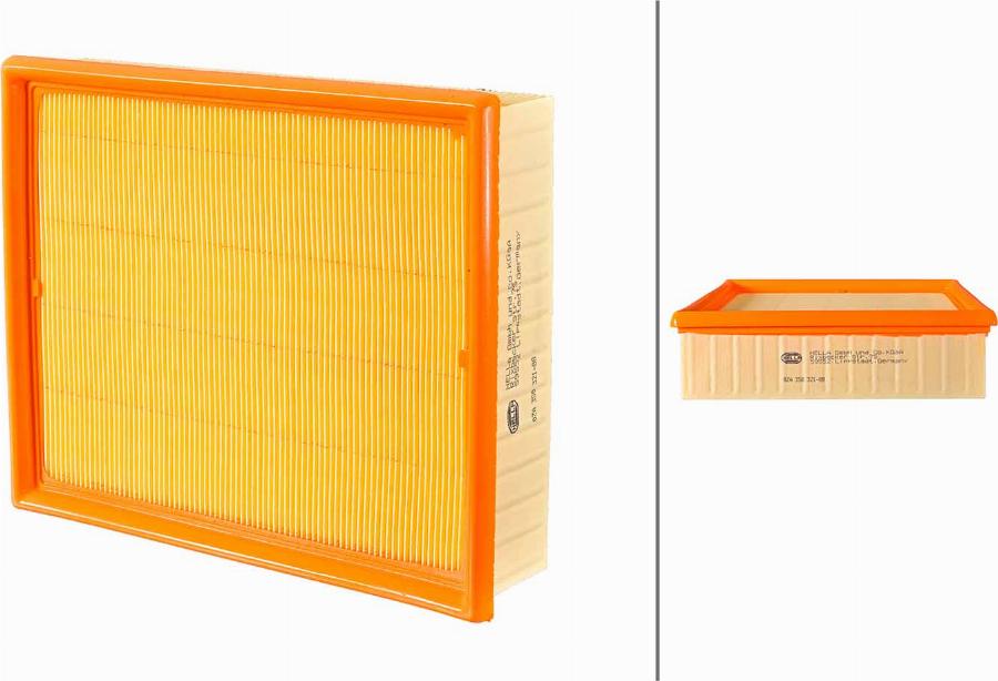 HELLA 8ZA 358 321-881 - Filtro aria www.autoricambi360.it
