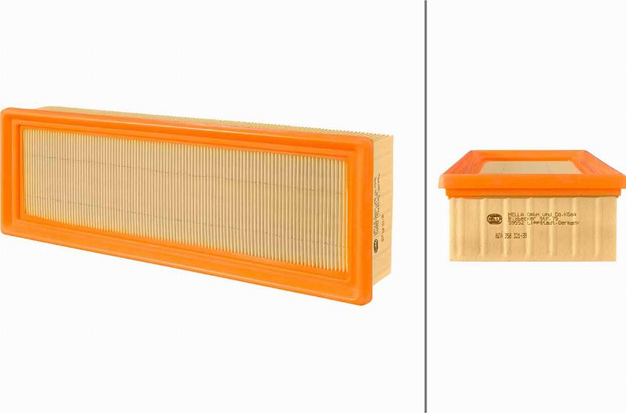 HELLA 8ZA 358 321-381 - Filtro aria www.autoricambi360.it