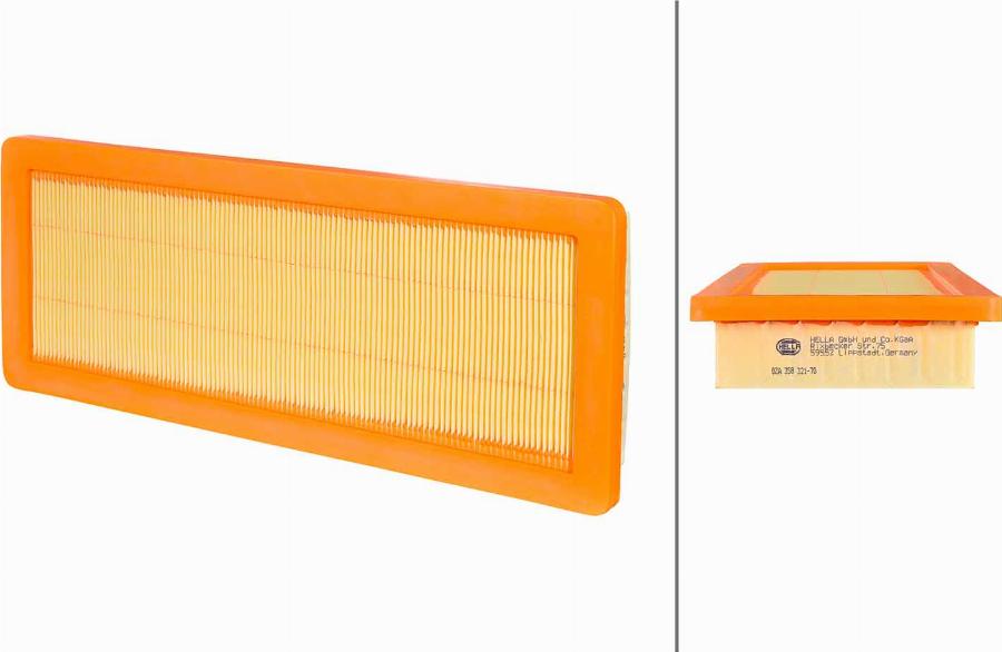 HELLA 8ZA 358 321-701 - Filtro aria www.autoricambi360.it