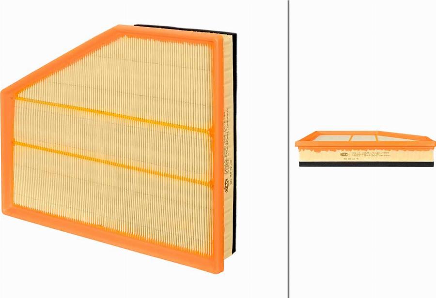 HELLA 8ZA 358 321-781 - Filtro aria www.autoricambi360.it
