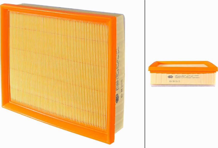 HELLA 8ZA 358 321-721 - Filtro aria www.autoricambi360.it
