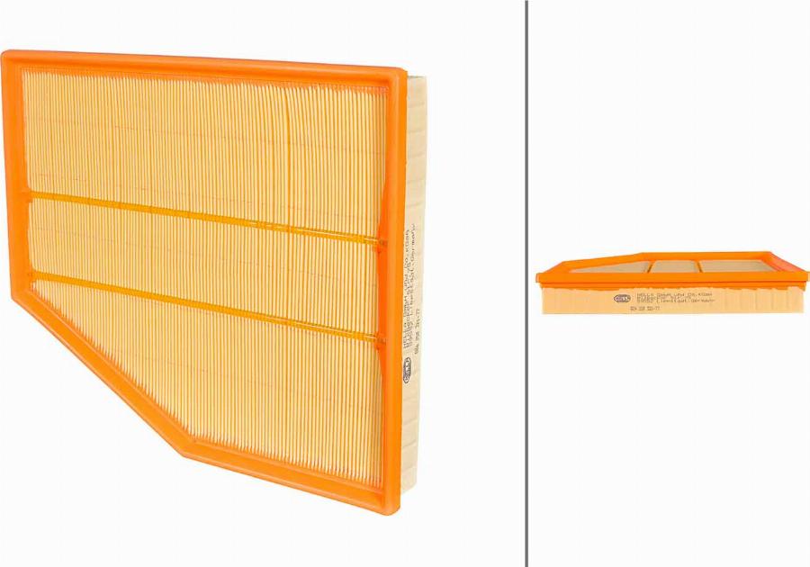 HELLA 8ZA 358 321-771 - Filtro aria www.autoricambi360.it