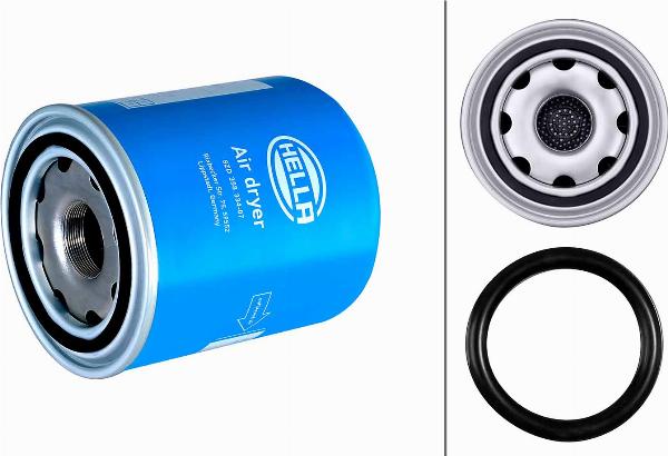 HELLA 8ZD 358 334-071 - Cartuccia essiccatore aria, Imp. aria compressa www.autoricambi360.it