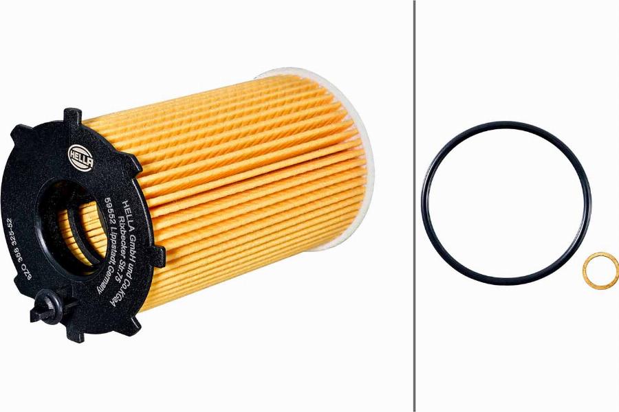 HELLA 8ZO 358 325-521 - Filtro olio www.autoricambi360.it