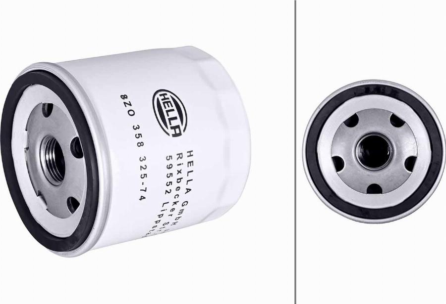 HELLA 8ZO 358 325-741 - Filtro olio www.autoricambi360.it