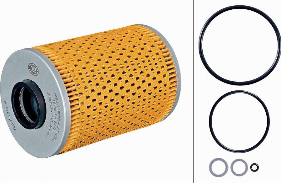 HELLA 8ZO 358 326-051 - Filtro olio www.autoricambi360.it