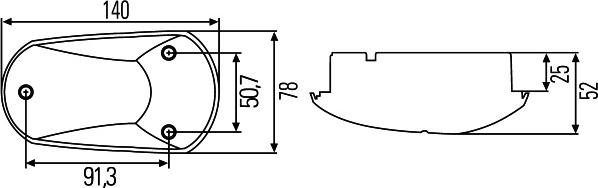 HELLA 2BM 008 355-001 - Indicatore direzione supplementare www.autoricambi360.it