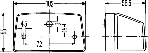 HELLA 2KA 003 389-081 - Luce targa www.autoricambi360.it