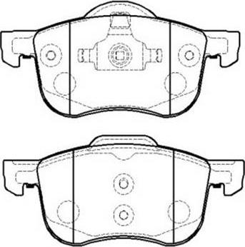 Samko 5SP704 - Kit pastiglie freno, Freno a disco www.autoricambi360.it