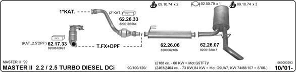 IMASAF 566000293 - Impianto gas scarico www.autoricambi360.it