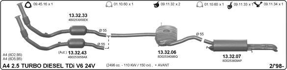 IMASAF 504000041 - Impianto gas scarico www.autoricambi360.it