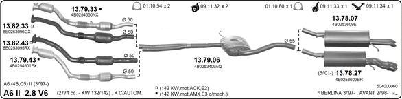 IMASAF 504000060 - Impianto gas scarico www.autoricambi360.it