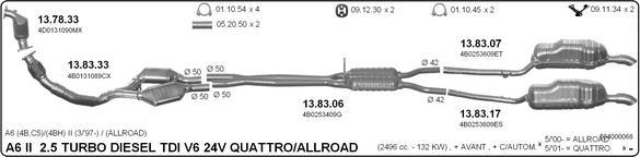IMASAF 504000068 - Impianto gas scarico www.autoricambi360.it