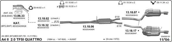 Imasaf 504000191 - Impianto gas scarico www.autoricambi360.it