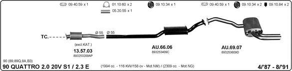 IMASAF 504000131 - Impianto gas scarico www.autoricambi360.it