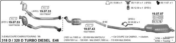 Imasaf 511000057 - Impianto gas scarico www.autoricambi360.it