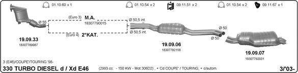 IMASAF 511000065 - Impianto gas scarico www.autoricambi360.it