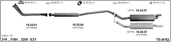 Imasaf 511000009 - Impianto gas scarico www.autoricambi360.it