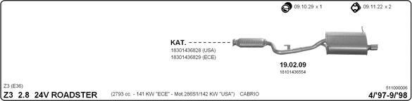 IMASAF 511000006 - Impianto gas scarico www.autoricambi360.it