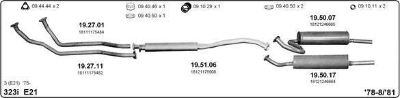 IMASAF 511000011 - Impianto gas scarico www.autoricambi360.it