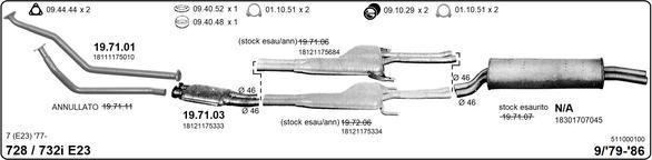 IMASAF 511000100 - Impianto gas scarico www.autoricambi360.it