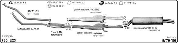 IMASAF 511000101 - Impianto gas scarico www.autoricambi360.it
